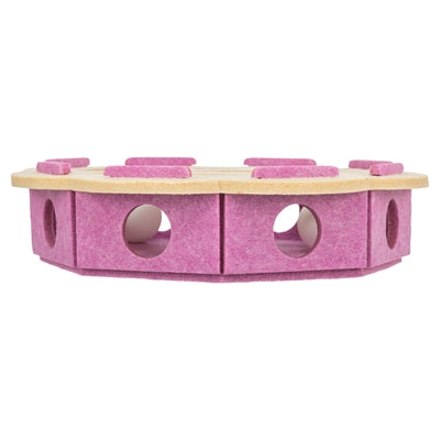 Trixie Hole'n'roll Bloem Vilt Roze / Beige