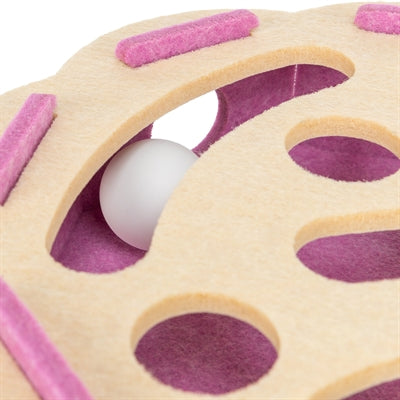 Trixie Hole'n'roll Bloem Vilt Roze / Beige