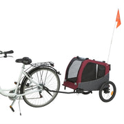Trixie Hondenfietskat Grijs / Rood
