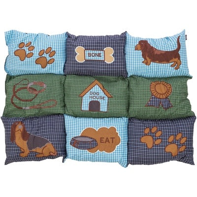 Trixie Hondenkussen Patchwork Blauw / Groen