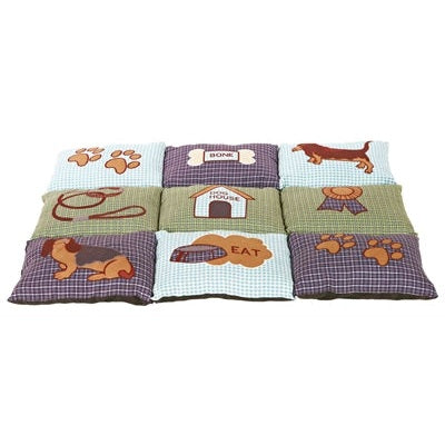Trixie Hondenkussen Patchwork Blauw / Groen