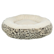 Trixie Hondenmand Leo Soft Rond Pluche Creme / Panterprint
