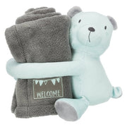 Trixie Junior Speelset Deken En Beer Grijs / Mintgroen