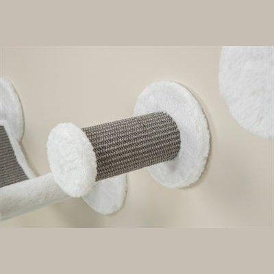 Trixie Katten Klimset Voor Aan De Muur 4 Klimplekken Wit / Grijs