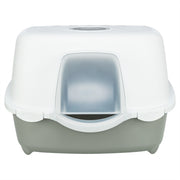 Trixie Kattenbak Davio Top Outdoor Met Kap Grijs / Wit