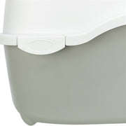Trixie Kattenbak Davio Top Outdoor Met Kap Grijs / Wit