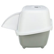 Trixie Kattenbak Davio Top Outdoor Met Kap Grijs / Wit