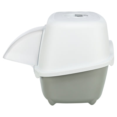 Trixie Kattenbak Davio Top Outdoor Met Kap Grijs / Wit