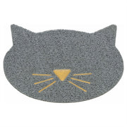 Trixie Kattenbakmat Kattenkop Pvc Lichtgrijs