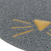 Trixie Kattenbakmat Kattenkop Pvc Lichtgrijs