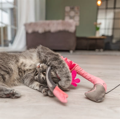 Trixie Kattenhengel Telescopisch Grote Katten Met Flamingo Roze
