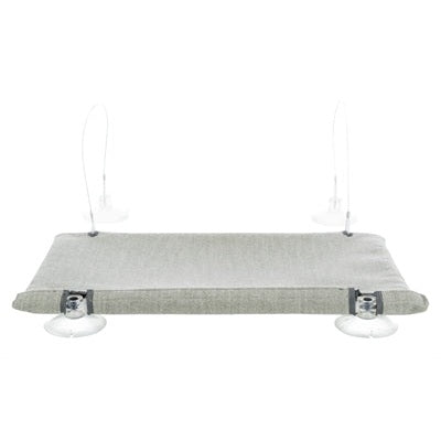 Trixie Kattenmand Hangmat Raam Velours Grijs 50X30 Cm