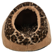Trixie Kattenmand Iglo Leo Soft Pluche Bruin / Panterprint