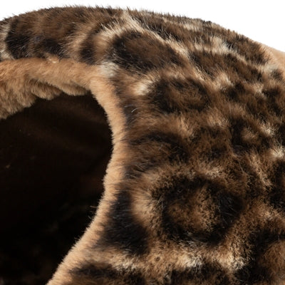 Trixie Kattenmand Iglo Leo Soft Pluche Bruin / Panterprint