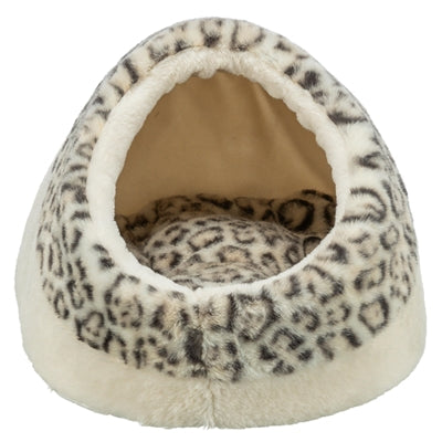 Trixie Kattenmand Iglo Leo Soft Pluche Creme / Panterprint
