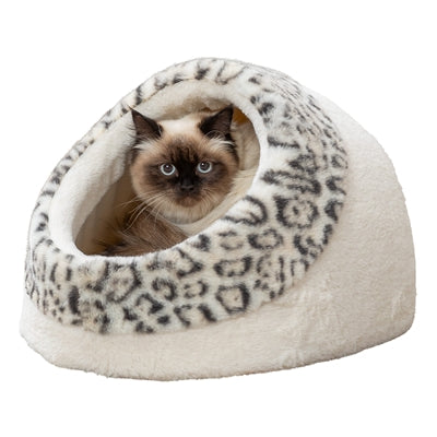 Trixie Kattenmand Iglo Leo Soft Pluche Creme / Panterprint
