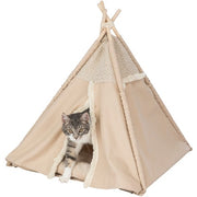 Trixie Kattenmand Tipi Boho Beige