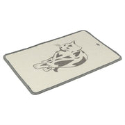 Trixie Krabmat Met Print Taupe