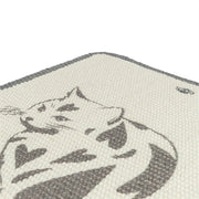 Trixie Krabmat Met Print Taupe