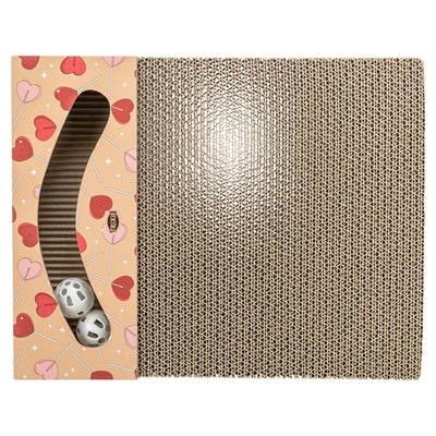 Trixie Krabplank Valentijn Met Ballen Rechthoekig Karton Abrikoos