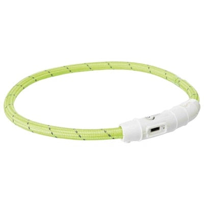 Trixie Lichtgevende Halsband Hond Flash Usb Tpu / Nylon Groen