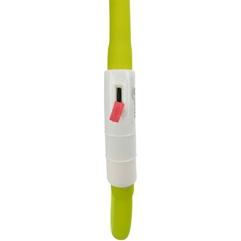Trixie Lichtgevende Halsband Hond Usb Siliconen Oplaadbaar Groen