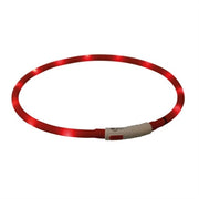 Trixie Lichtgevende Halsband Usb Flash Light Oplaadbaar Tpu Rood