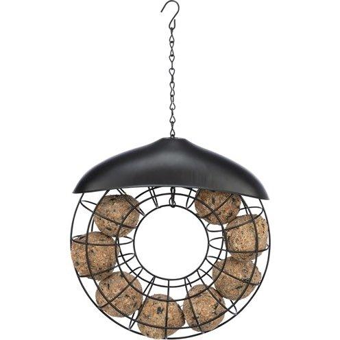 Trixie Mezenbolhouder Rond Met Dak Zwart