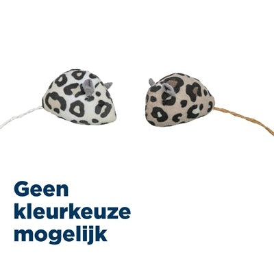 Trixie Pluche Muis Panterprint Met Kattenkruid / Catnip Assorti