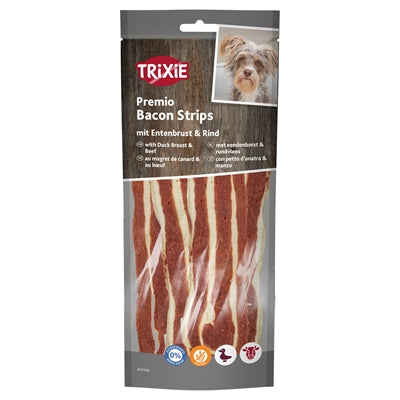 Trixie Premio Bacon Strips Met Eendenborst En Rundvlees