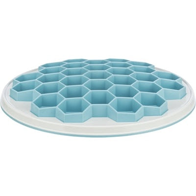 Trixie Slowfeeding Plaathive Kunststof / Tpr / Tpe Grijs / Blauw