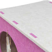 Trixie Speelbox Merle Vierkant Vilt Zand / Roze