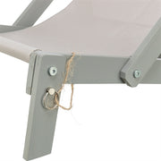 Trixie Strandstoel Hout Grijs