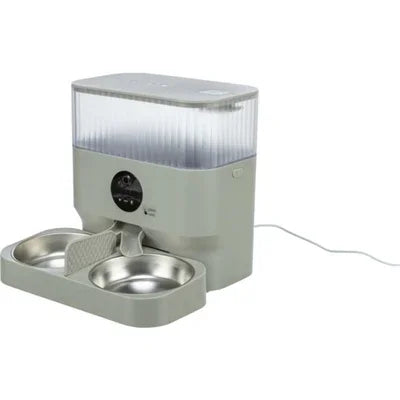 Trixie Voerbak / Drinkbak Dubbel Voor #24347 Kunststof / Rvs Wit