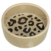 Trixie Voerbak / Drinkbak Leo Kat Keramiek Panterprint Assorti