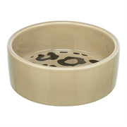 Trixie Voerbak / Drinkbak Leo Kat Keramiek Panterprint Assorti