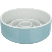 Trixie Voerbak Slowfeeding Keramiek Grijs / Blauw