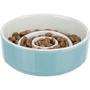Trixie Voerbak Slowfeeding Keramiek Grijs / Blauw