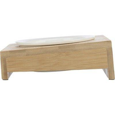 Trixie Voerbak / Waterbak Met Houder Keramiek / Bamboe