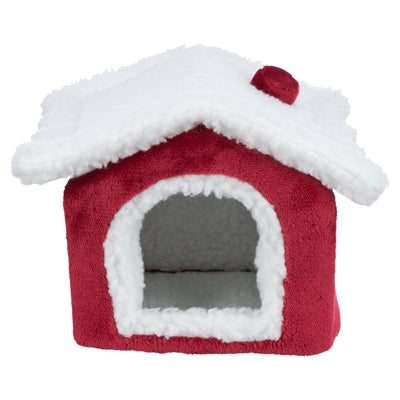 Trixie Xmas Cuddly Cave Degoe Rood / Wit