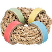 Trixie Zeegras Ring Met Papieren Ringen Naturel