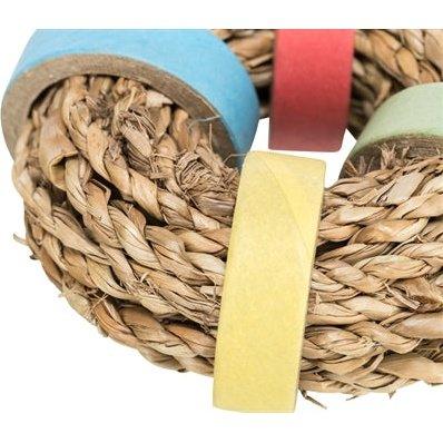 Trixie Zeegras Ring Met Papieren Ringen Naturel