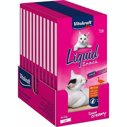 Vitakraft Cat Liquid Snack Eend & B-Glucaan