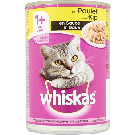 Whiskas Blik Adult Brokjes In Saus Kip