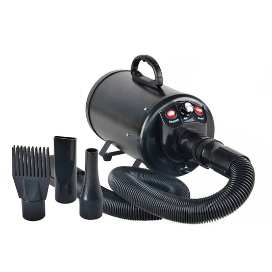 Xatory - Waterblazer - BudgetBlast - Waterblazer hond - Zwart 2400 watt - 4 opzetstukken - Hondenföhn - Waterblazer voor honden - Trimsalon - Hondenföhn - Hondenharen verwijderen - Dogzoo