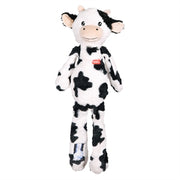Zolux Furry Farm Koe Isache Pluche Met Touw Wit / Zwart 32X21X6 Cm