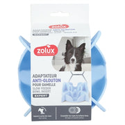 Zolux Slowfeeder / Inzet Stuk Voor Voerbak Silicone Blauw 13,5X13,5X3,5 Cm