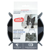 Zolux Slowfeeder / Inzet Stuk Voor Voerbak Silicone Grijs 13,5X13,5X3,5 Cm