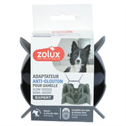 Zolux Slowfeeder / Inzet Stuk Voor Voerbak Silicone Grijs 13,5X13,5X3,5 Cm