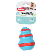 Zolux Treat Cone Rubber Lichtblauw / Rood 7X7X10 Cm